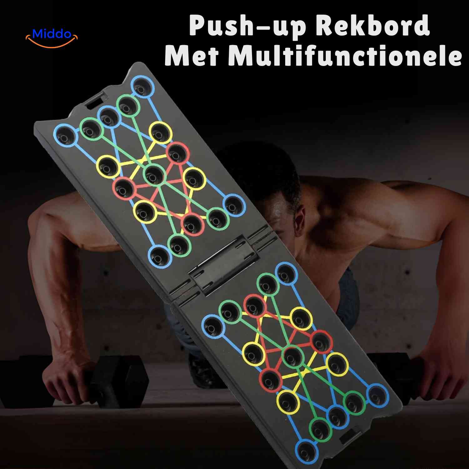 PowerFit™ Push-Up Board | Multifunctioneel, Spierversterkend en Compact