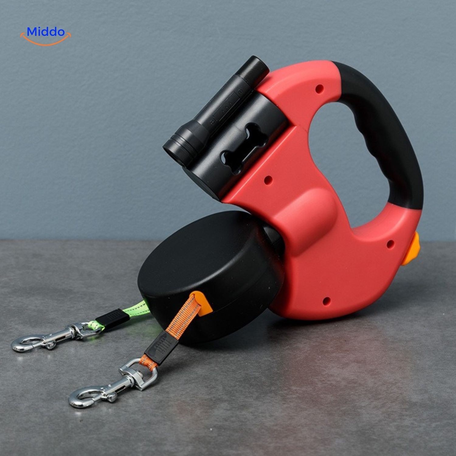 Twintails™ Easywalk | 2-in-1 Intrekbare Lijn Voor Kleine En Middelgrote Honden