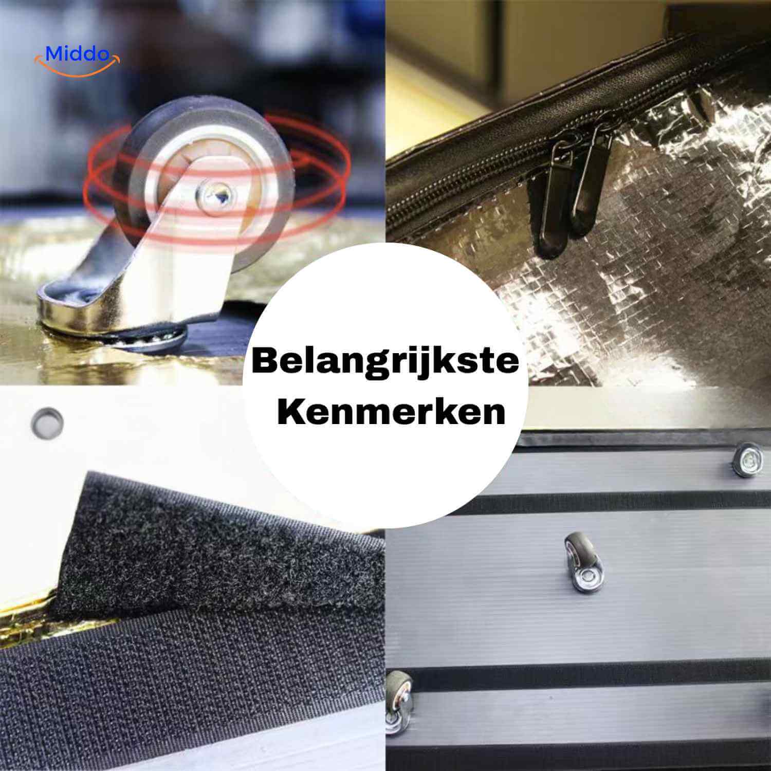 Rollexa™ Trolleytas | Boodschappenwagen, Opvouwbaar & Grote Capaciteit