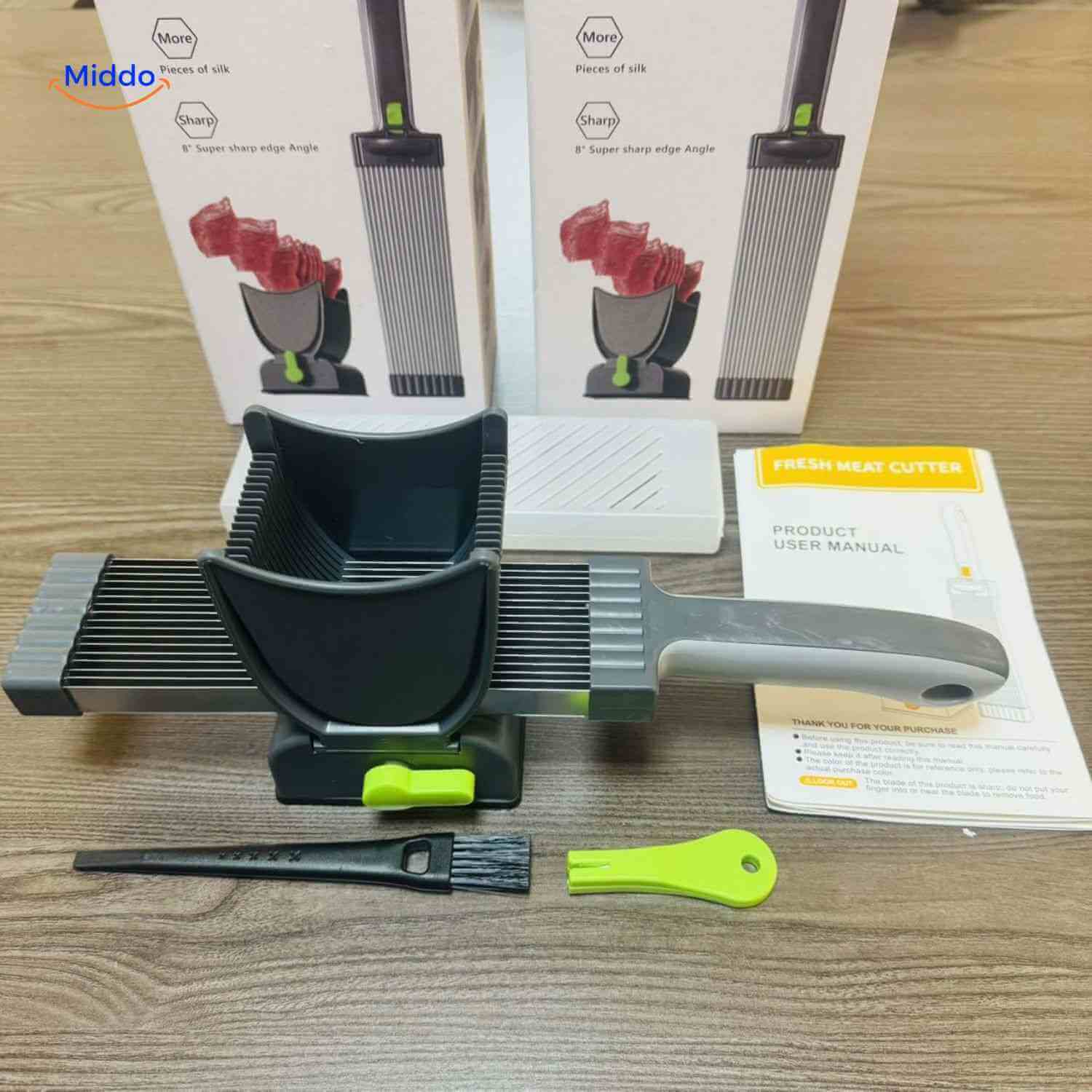 Slicora™ Vlees Snijset | Handmatig, Dunne Plakken & Multi-functie