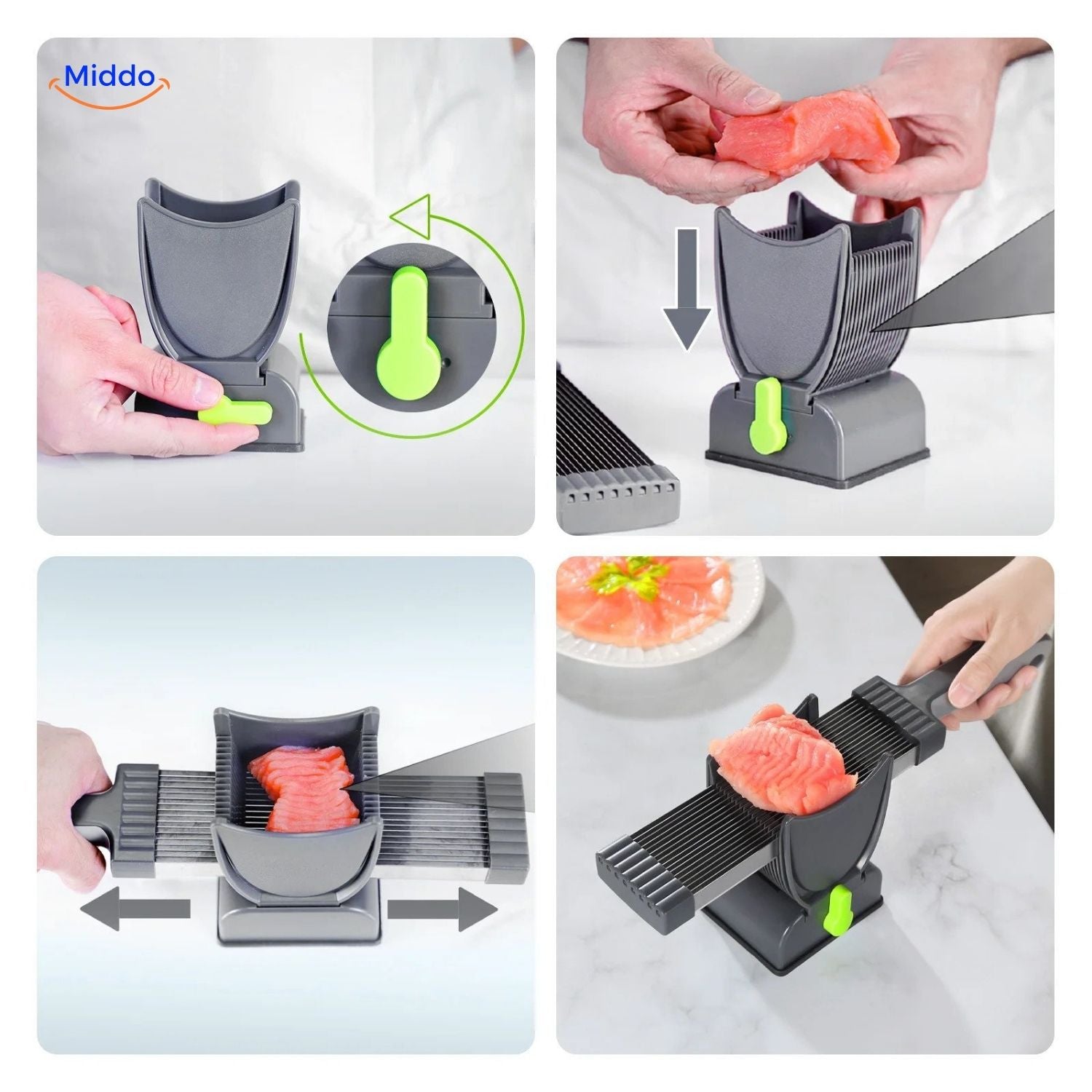 Slicora™ Vlees Snijset | Handmatig, Dunne Plakken & Multi-functie