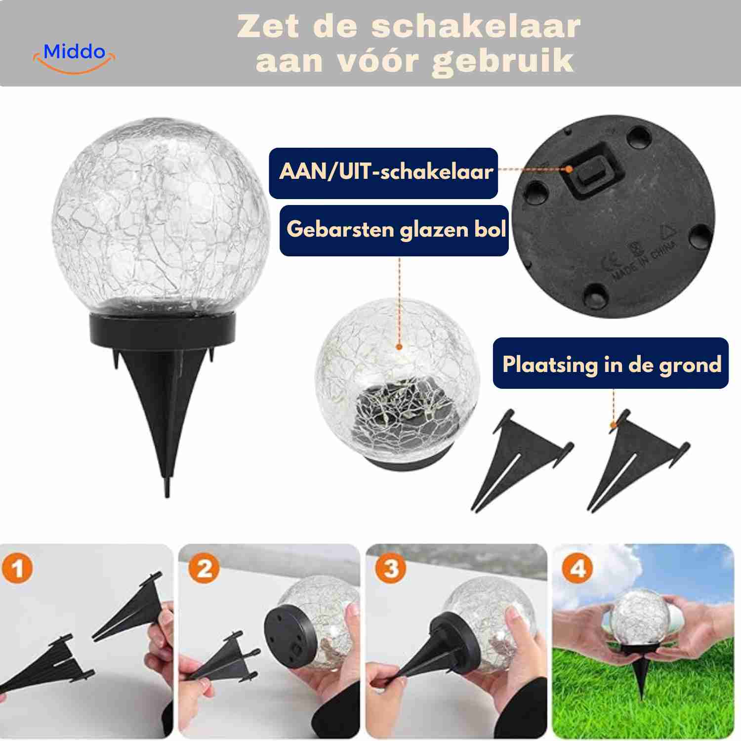 Solvion™ Lamp | Solar Verlichting, Waterdicht & Sfeervol Voor Elke Tuin