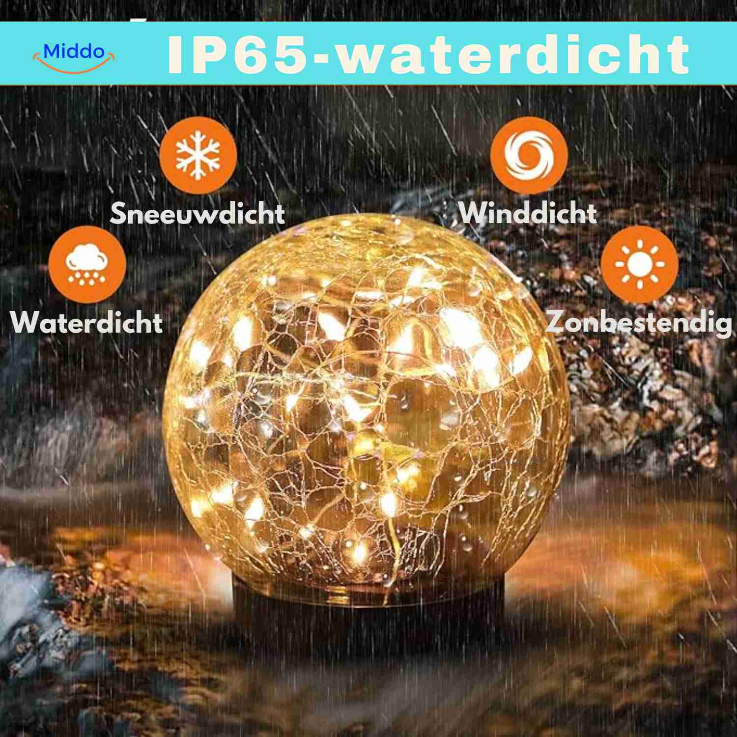 Solvion™ Lamp | Solar Verlichting, Waterdicht & Sfeervol Voor Elke Tuin