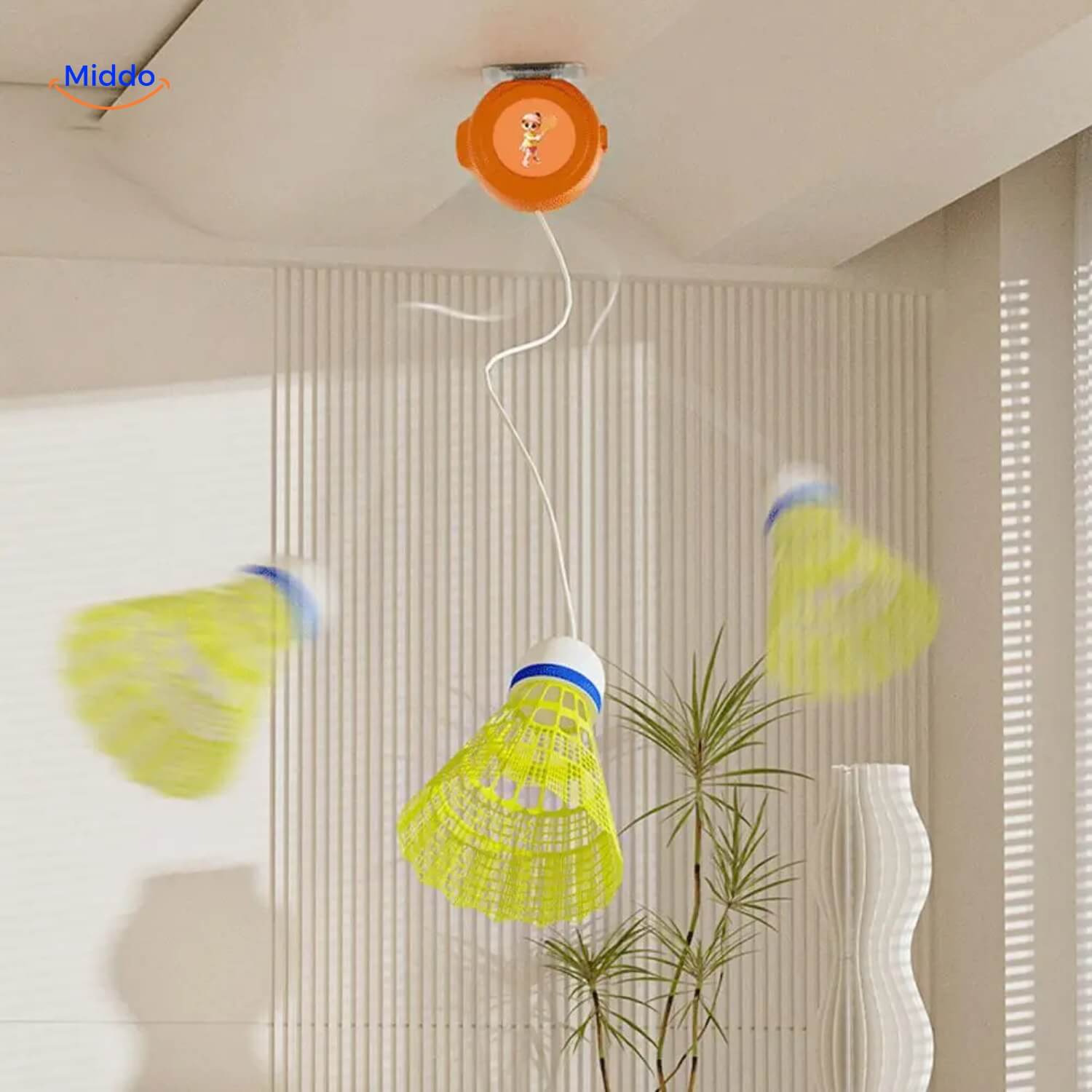 Spinpro™ Badmintontrainer: Indoor Solo Training Voor Alle Leeftijden En Fitness