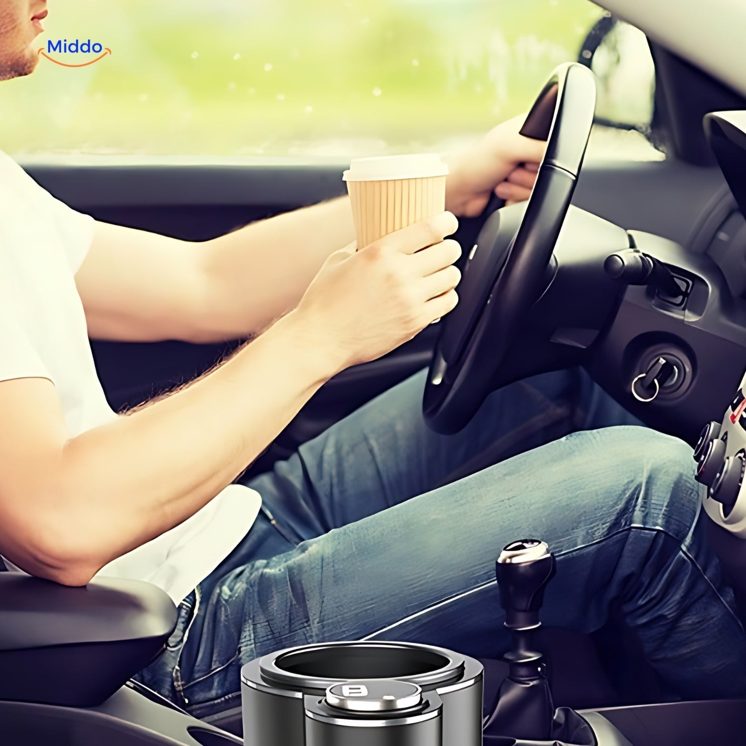 ThermaGrip™ Dual-Temperature Autobekerhouder | Houd Dranken Warm of Koel Onderweg!